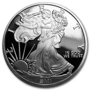1oz Silver Round - SMI Walking Liberty (3)