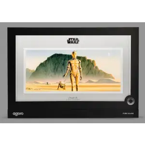 2026 Niue Star Wars Concept Art | C-3PO and R2-D2 1oz Premium Silver Foil