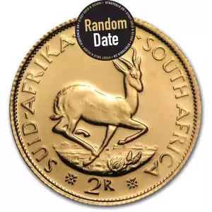 Any Year South Africa 2 Rand gold coin