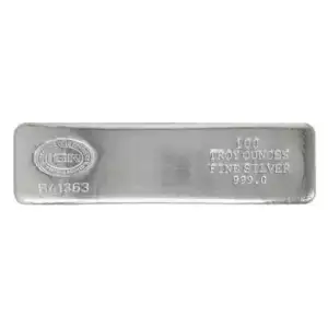 100oz Istanbul Gold Refinery (IGR) Silver Bar w/ Assay