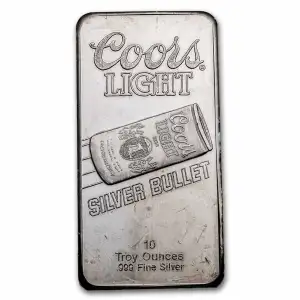 Coors Light 10oz Silver Bar - Sunshine Mint
