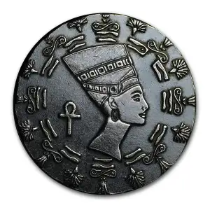1/10oz Silver Egyptian Queen Nefertiti Silver Round
