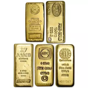 1 Kilo Gold Bar - Random Mint (Our Choice)