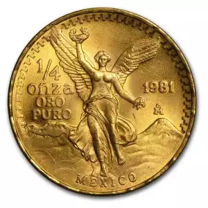 1981 1/4oz Gold Libertad BU