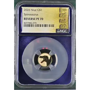 Niue Spinosaurus 1 Gram Gold Coin