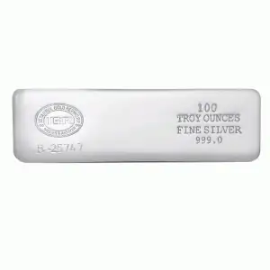 100oz Istanbul Gold Refinery (IGR) Silver Bar w/ Assay (3)