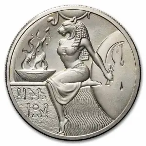 2oz Silver UHR Round Egyptian Gods Series: Sekhmet (2)