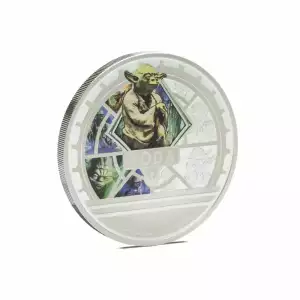 2025 Niue Star Wars Yoda 3 oz Colorized .999 Silver Proof Coin