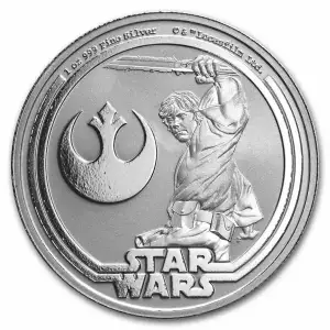 2025 Niue Star Wars | Luke Skywalker 1oz Silver Bullion Coin