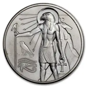 2oz Silver UHR Round Egyptian Gods Series: Horus