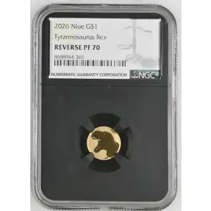 Niue Tyrannosaurus Rex 1 Gram Gold Coin