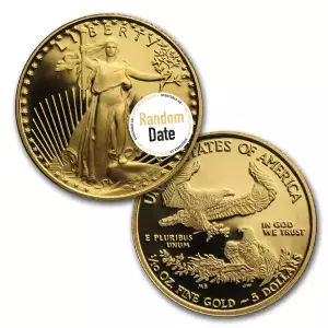 Any Year - 1/10 oz Gold Eagle Proof - capsule only (3)