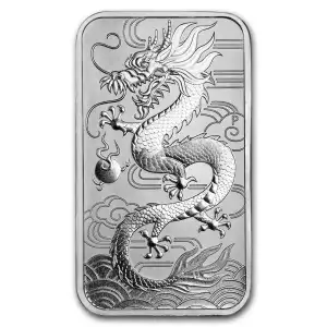 2018 Australia 1 oz Silver Dragon Rectangular Coin BU