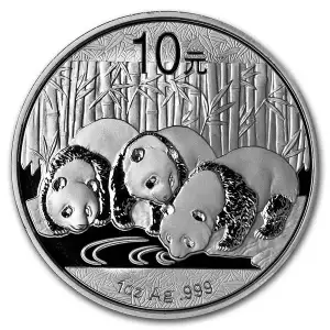 2013 1oz Chinese Silver Panda BU | In Capsule