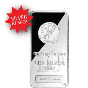 10 oz Silver Bar - Silver Eagle | AT SPOT (3)