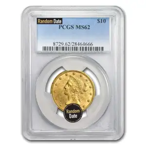 Liberty Head $10 (1838 - 1907) - PCGS - MS62