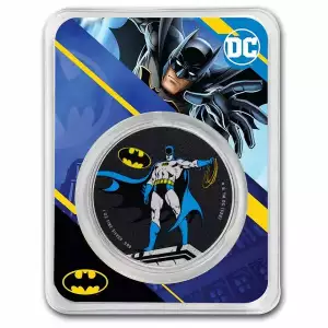 2023 Samoa 1 oz Silver DC Comics Batman Colorized with TEP