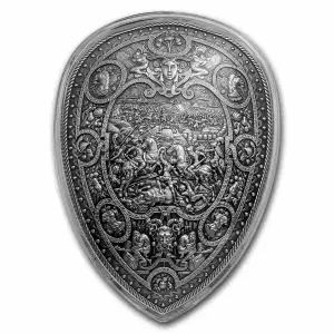 South Korea 1 kilo Silver King Henry II Shield Stackable