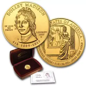 2007-W 1/2 oz Gold Dolley Madison BU (w/Box & COA) (1)