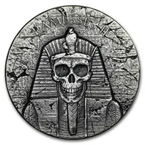 2017 2 oz Republic of Chad Egyptian Relic Series Ramesses Afterlife Silver Coin