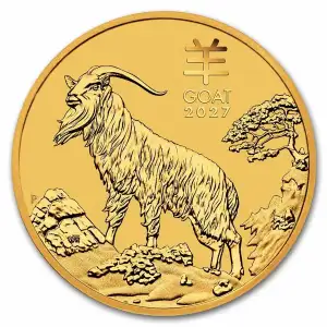 2027 Australia 1 oz Gold Lunar Goat BU (Series III)