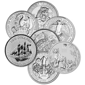 1 oz Silver Random Sovereign Mint Coin (Secondary Market) [DUPLICATE for #510754]