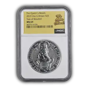 2019 2oz Britain Queen's Beast: The Yale of Beaufort MS69 NGC (3)