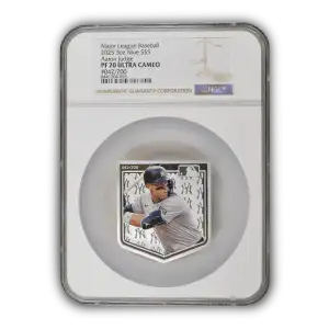 2025 Niue 3 oz Silver $5 MLB Players Series: Aaron Judge | NGC PF70 Ultra Cameo [DUPLICATE for #512150]