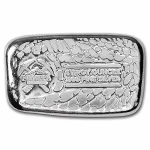 Pioneer Metals 5 oz Cast Silver Bar (3)