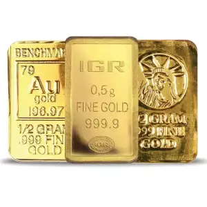 Random Brand 1/2 Gram Gold Bar - Secondary Market (No Assay)