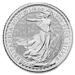 2027 Great Britain 1/4 oz Silver Britannia Coin - 30th Anniversary BU