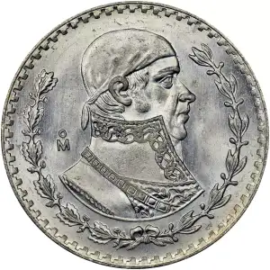 Any Year Mexican Un Peso Coin (.0514 ASW) (2)