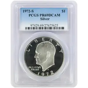 1972 S Eisenhower Proof Silver Dollar | PCGS PR69DCAM