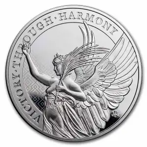 2022 St. Helena 5 oz Silver Queen's Virtues: Victory BU