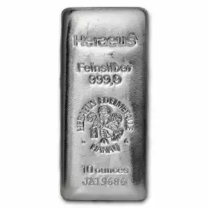 10oz Silver Argor-Heraus Bar (NO COA)