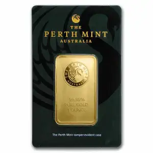1oz Australian Perth Mint gold bar - minted