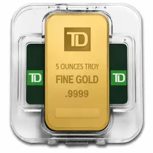 TD Bank 5oz Gold Bar