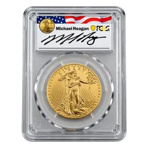 2022-W $50 Burnished Gold Eagle Advanced Release Michael Reagan