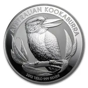 2012 1kg Australian Perth Mint Silver Kookaburra