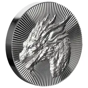 Scottsdale Mint 2oz Silver Dragon Stacker Round