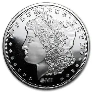 1 oz Morgan Head Silver Round - Sunshine Mint (SMI)