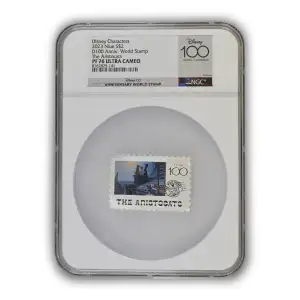 2023 Niue Disney 100th Anniversary Stamp The Aristocats Colorized 1 oz Silver Coin NGC PF 70 UCAM (2)