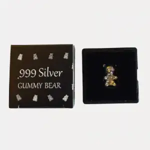 10 Gram Silver Gummy Bear Cast by Pan Silver Company