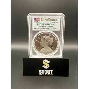 2017-P Medal American Liberty 225th Anniversary U.S. Mint First Strike Silver, DCAM