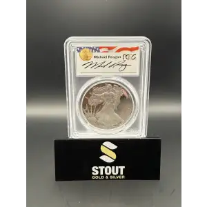 2016-W $1 Silver Eagle 30th Anniv - Lettered Edge Chronicle Michael R, DCAM