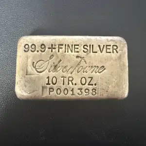 Vintage Engelhard Silvertowne  10oz Silver Bar