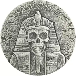 2017 2 oz Republic of Chad Egyptian Relic Series Ramesses Afterlife Silver Coin