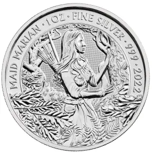 2022 1oz Maid Marian Royal Mint  Silver coin (2)