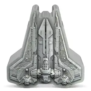 Star Wars – The Mandalorian: Bo Katan's Gauntlet Starfighter™ 1oz Silver Shaped Coin (3,000 Mintage)
