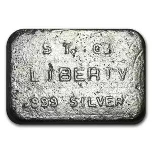 Vintage 5oz Liberty Silver Bar